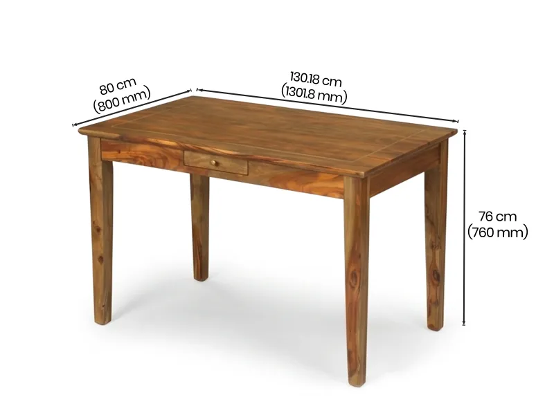 Belle Solid Wood 4 Seater Dining Table